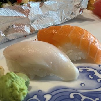 Sushi Nova - White tuna and salmon nigiri - Sushi Bars Near Me - Westmont, Illinois