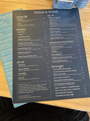 Menu photo 1 Willow & Whisk Millburn, NJ Menu photo 1 Willow & Whisk Millburn, NJ