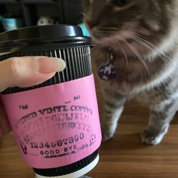 Melted Vinyl Coffee - Cat approved Lavender Ghost latte - Coffee & Tea Near Me - Brea, California