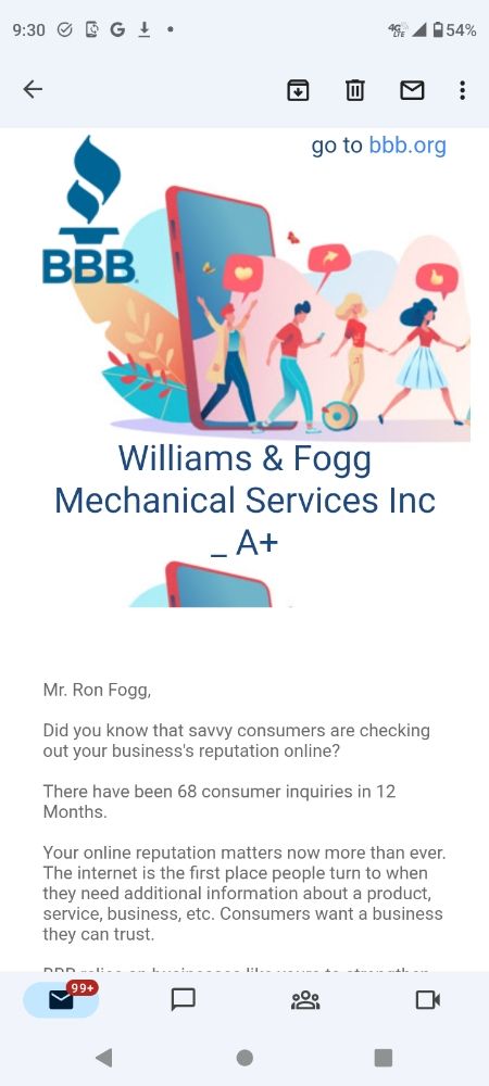 Slide of Williams And Fogg Mechanical Services