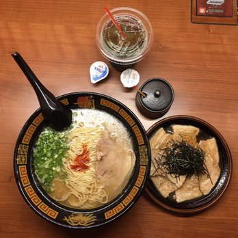 ICHIRAN - Brooklyn - ramen intense and rich with a side of pork belly and ice green tea - Ramen Near Me - Brooklyn, New York
