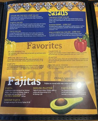 Menu photo 2 Casa Lupe Yuba City, CA
