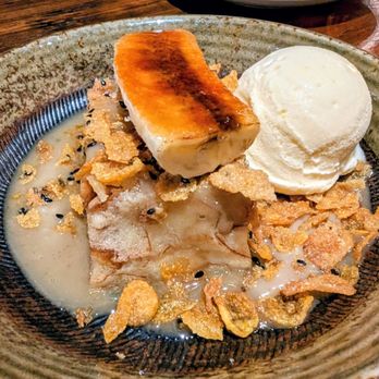 NEP Cafe - Banana "fosters" bread pudding - Breakfast & Brunch Near Me - Fountain Valley, California NEP Cafe - Banana "fosters" bread pudding - Breakfast & Brunch Near Me - Fountain Valley, California