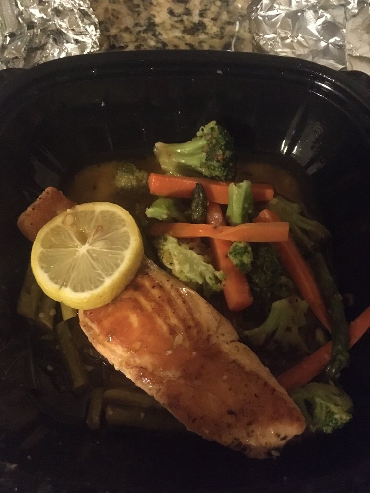 Salmon Alla Griglia (not worth the money with soggy vegetables) Yelp