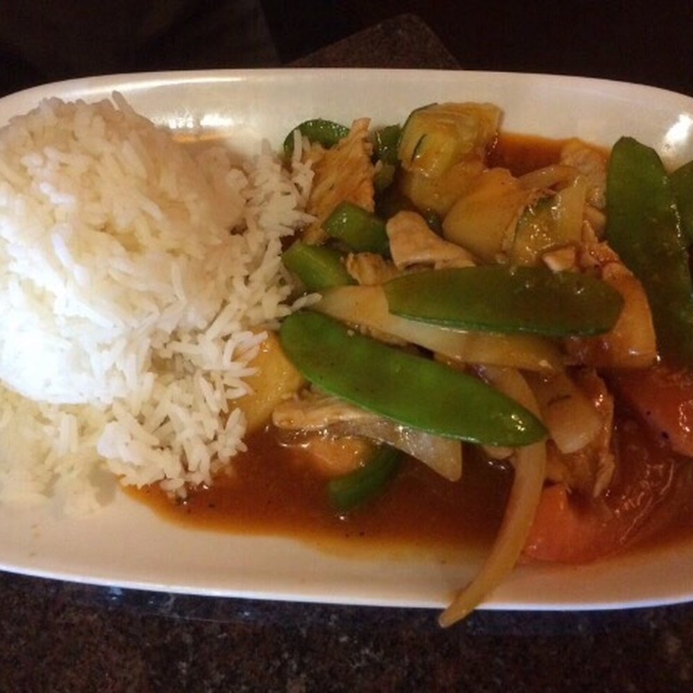 Thai Peppers - Thai Sweet n Sour chicken - lunch portion - Thai Near Me - Bristow, Virginia Thai Peppers - Thai Sweet n Sour chicken - lunch portion - Thai Near Me - Bristow, Virginia