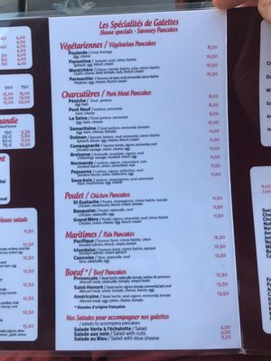 Menu photo 4 Crêperie Saint-Honoré Paris, 75 Menu photo 4 Crêperie Saint-Honoré Paris, 75