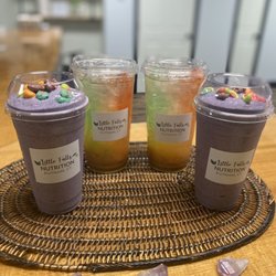 Little Falls Nutrition - Our signature Trix Protein Shakes paired with our March Special Irish Flag Special-teas!