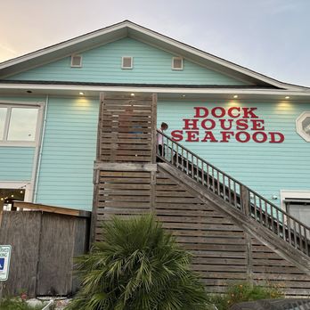 Dock House Seafood & More - Outside/entrance, Aug 2024. - Seafood Near Me - Holden Beach, North Carolina