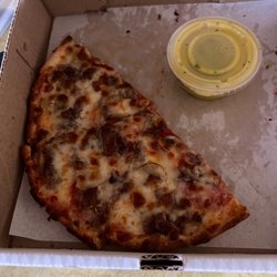 Caporaletti's Pizza - Small pizza with pepperoni, fresh mushrooms, and ground beef with extra cheese. Beyond reasonably priced.