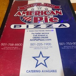American Pie Pizza - Menu cover