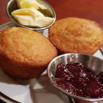 Mercantile - Warm corn muffins with jam and butter. - American Near Me - Fredericksburg, Virginia Mercantile - Warm corn muffins with jam and butter. - American Near Me - Fredericksburg, Virginia