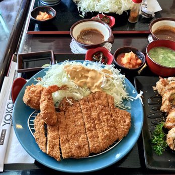 Yoko - Donkatsu combination with crunch roll ($13.85) - Japanese Near Me - Buena Park, California Yoko - Donkatsu combination with crunch roll ($13.85) - Japanese Near Me - Buena Park, California
