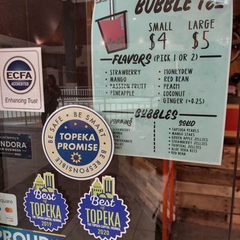 Cafe Barnabas - the price of a drink - Tea Rooms Near Me - Topeka, Kansas