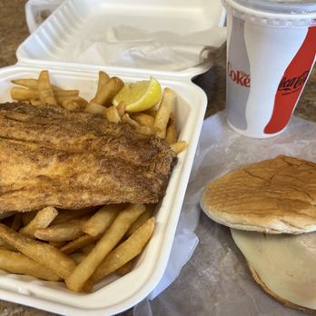 Mike's Roast Beef - Haddock plate, jr roast beef with provolone, small fountain drink - American Near Me - Everett, Massachusetts