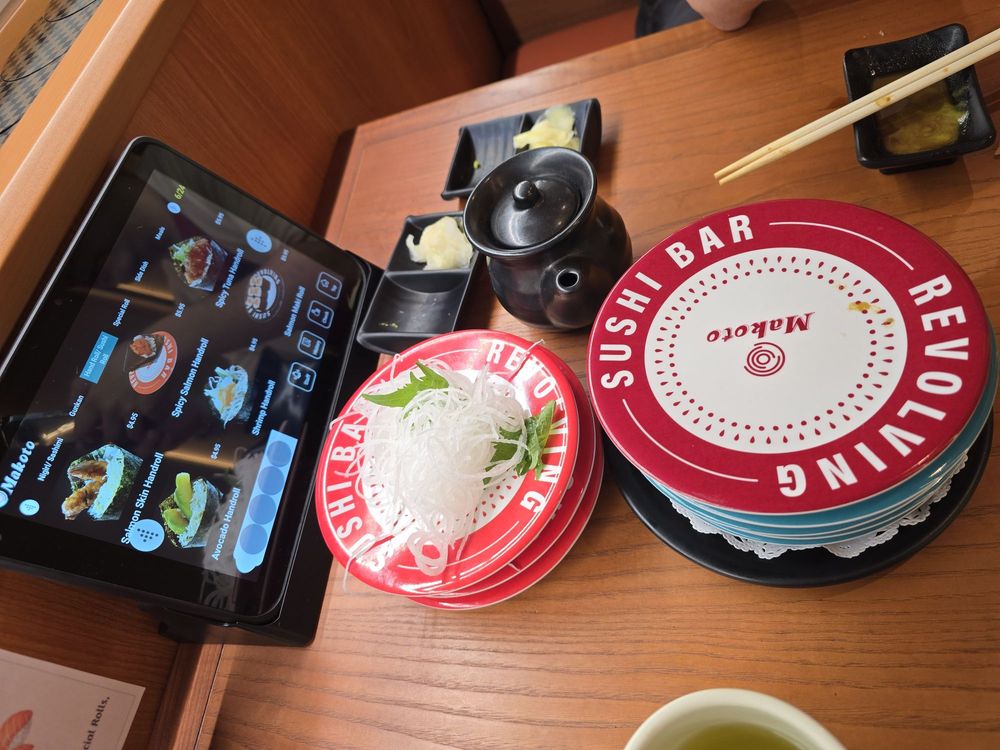Food from Makoto Revolving Sushi Bar