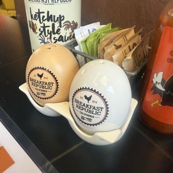 Breakfast Republic - Egg Salt & Pepper Shakers - Breakfast & Brunch Near Me - San Diego, California Breakfast Republic - Egg Salt & Pepper Shakers - Breakfast & Brunch Near Me - San Diego, California