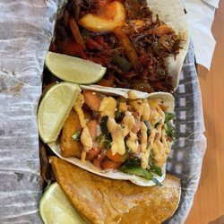 Taco Choza - Vaca Frita Taco, Baja Fish Taco, Birria Taco