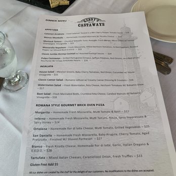 Kenny's Castaways - Menu - Italian Near Me - Montauk, New York