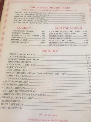 Menu photo 8 Mandarin Restaurant Albuquerque, NM