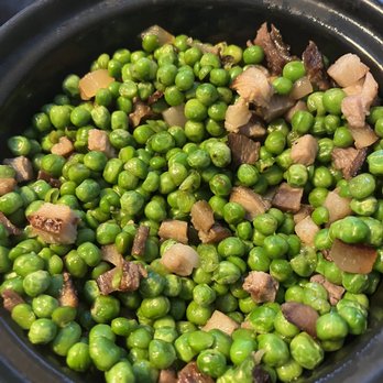 Sichuan Kitchen - Peas & in house made Bacon - Szechuan Near Me - Portland, Maine Sichuan Kitchen - Peas & in house made Bacon - Szechuan Near Me - Portland, Maine