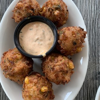 Salt Cracker Fish Camp - Jalapeno & Corn Hushpuppies happy hour $5 - Seafood Near Me - Clearwater, Florida