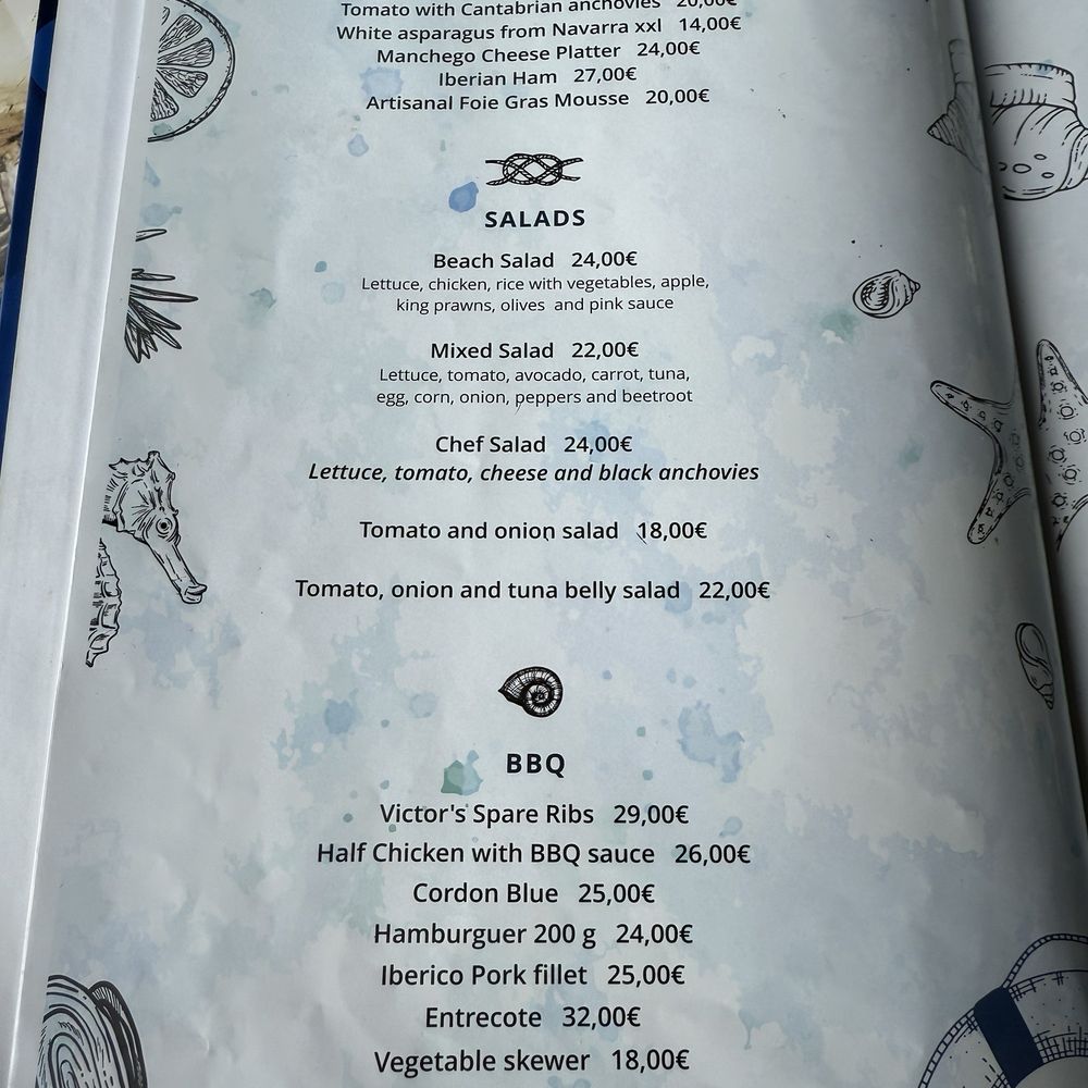 Victor's Beach Bar - Menu - Bars Near Me - Marbella, Massachusetts Victor's Beach Bar - Menu - Bars Near Me - Marbella, Massachusetts