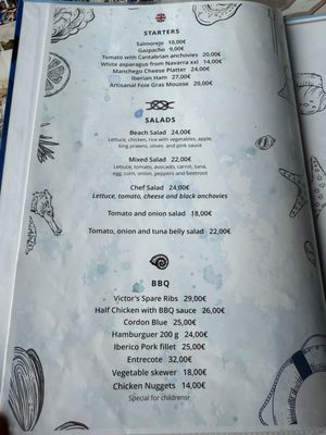 Menu photo 1 Victor's Beach Bar Marbella, MA