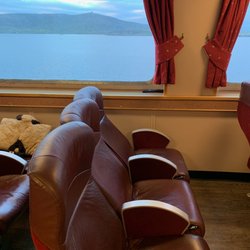 Caledonian Macbrayne - Cushy seats open on MV Hebrides.