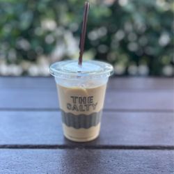 The Salty Donut - Oat milk iced latte