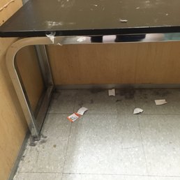 Please clean the change rooms once in a while so much dust!
