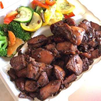 Hawaiian Bros Island Grill - Huli Huli and Molokai chicken with extra veggies - Hawaiian Near Me - Chicago, Illinois