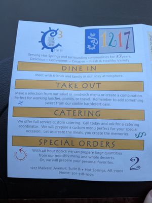 Menu photo 4 Cafe 1217 Hot Springs, AR Menu photo 4 Cafe 1217 Hot Springs, AR