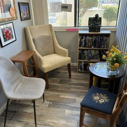 Jane & Evie's Used Books - Reading corner
