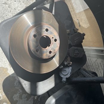 Babylon Auto - Old, worn, bad quality brake pads and rotors. - Auto Repair Near Me - Santa Clara, California