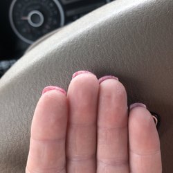 Lovely Nails - Nails were not filed and polish did not cover the nail