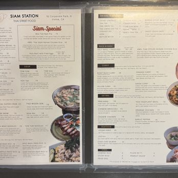 Siam Station - Menu - Thai Near Me - Irvine, California