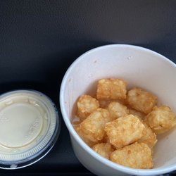 Chronic Tacos - Side of tots & queso - disappointed in the amount of tots and small queso!