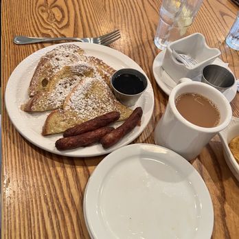 The Rarebit - French Toast and breakfast sausage - New American Near Me - Charleston, South Carolina The Rarebit - French Toast and breakfast sausage - New American Near Me - Charleston, South Carolina