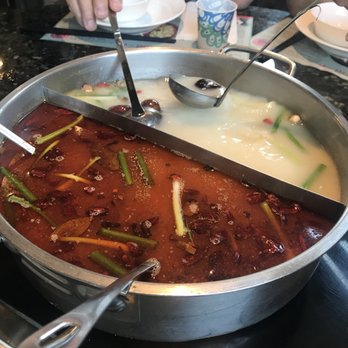 Happy Lamb Hot Pot - Half and half soup - Mongolian Near Me - Mountain View, California