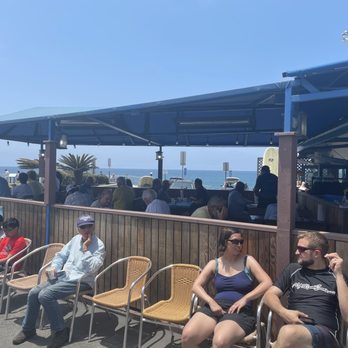 Harbor Fish Cafe - Side patio. There is another one without a view on the other side. - Seafood Near Me - Carlsbad, California