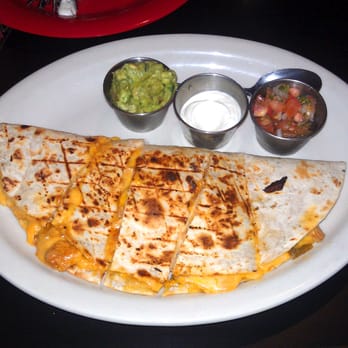 The Red Cadillac - Chicken Quesadilla - "Grilled marinated chicken, with onions, tomatoes, cheeses" - Mexican Near Me - Union, New Jersey The Red Cadillac - Chicken Quesadilla - "Grilled marinated chicken, with onions, tomatoes, cheeses" - Mexican Near Me - Union, New Jersey