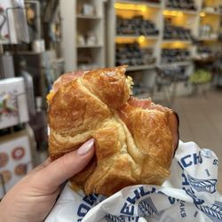 Froehlich's Bakery - Ham, cheese, and egg croissant. So good!!