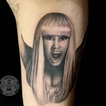 Alectrona Tattoos - Portrait of Nicki Minaj - Tattoo Near Me - Torrance, California Alectrona Tattoos - Portrait of Nicki Minaj - Tattoo Near Me - Torrance, California