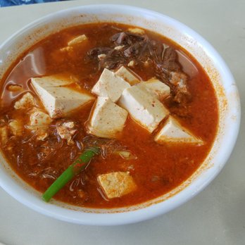 Choi's Family Restaurant - Yug Ge Jang with beef & tofu ($10.80) - Korean Near Me - Honolulu, Hawaii