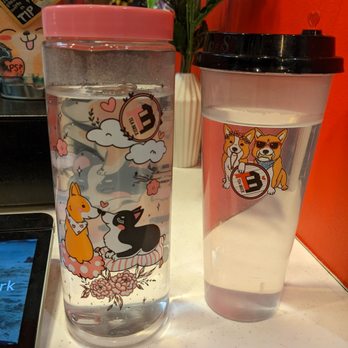 Tea Brick - Drink containers. Corgis! - Tea Rooms Near Me - Monterey Park, California