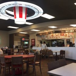 Cool circle table with bucket chandelier