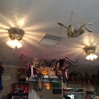Evergreen Cafe - Halloween decorations - American Near Me - Wrightwood, California