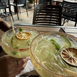 Spicy Cucumber Margarita Con Mezcal Spicy Cucumber Margarita Con Mezcal