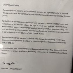 Eye Associates of Boca Raton - Leave your gun at home!!