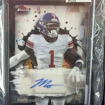 Card Vault By Tom Brady - signed "Topps finest" malik nabers auto - Cards & Stationery Near Me - Chicago, Illinois